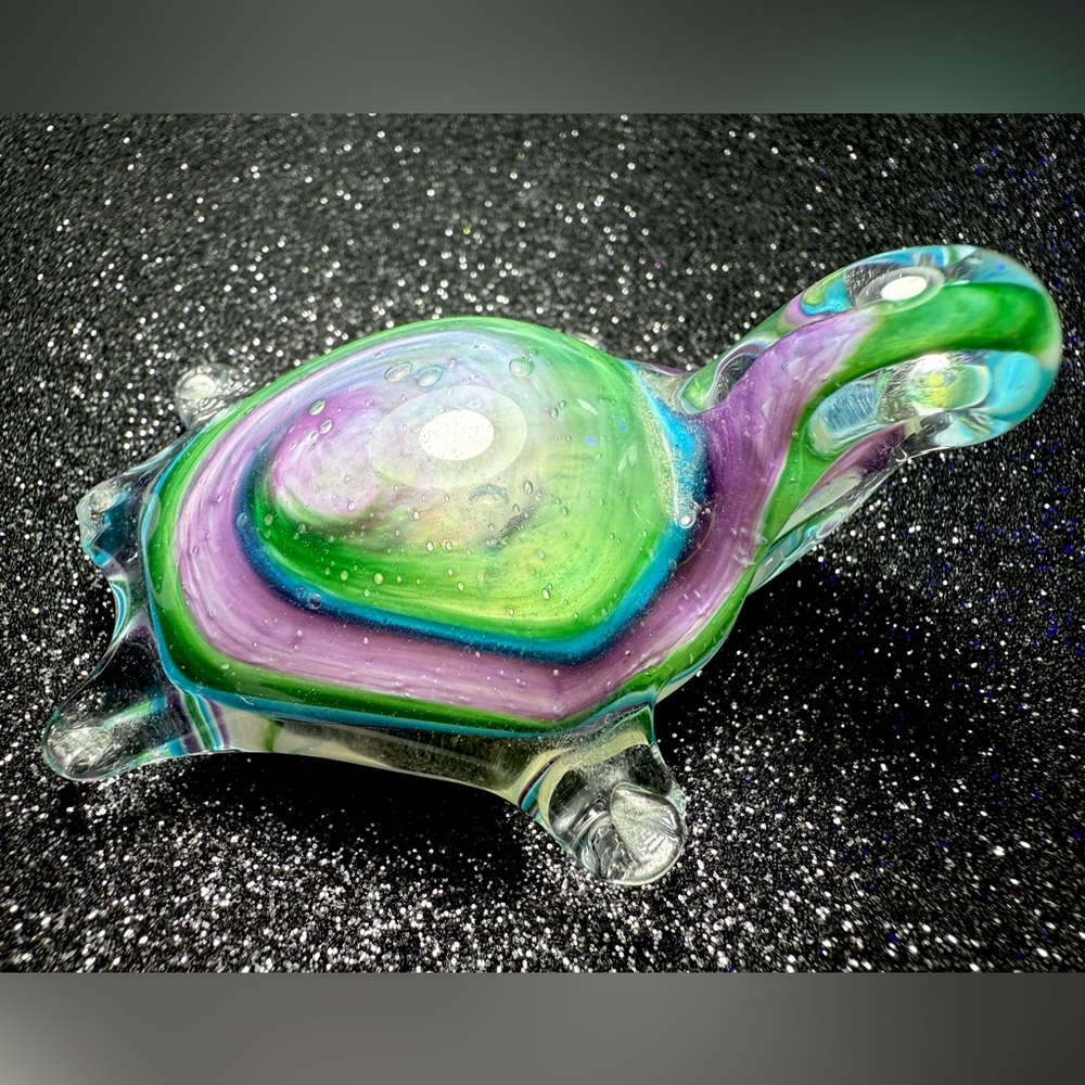 Art Glass Hand Blown Turtle Figurine - Picture 10 of 15